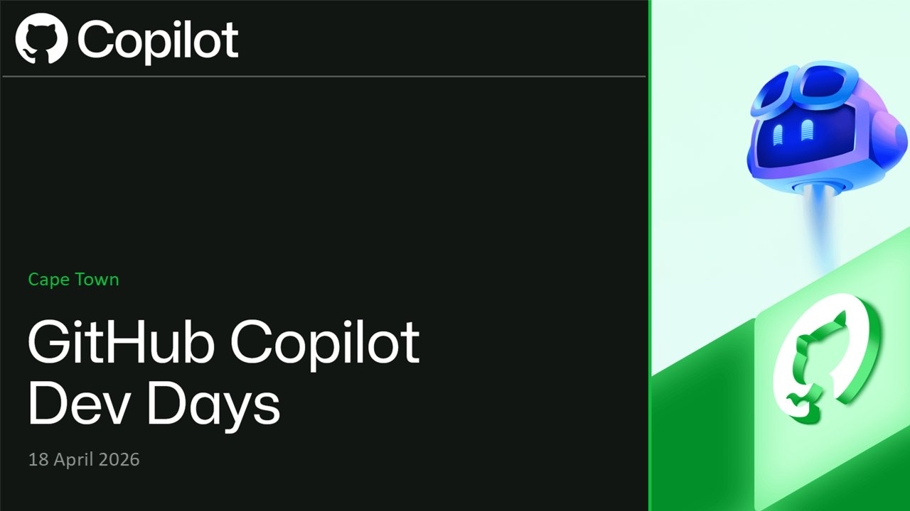 GitHub Copilot Dev Days - Cape Town
