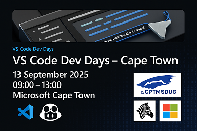 VS Code Dev Days Cape Town
